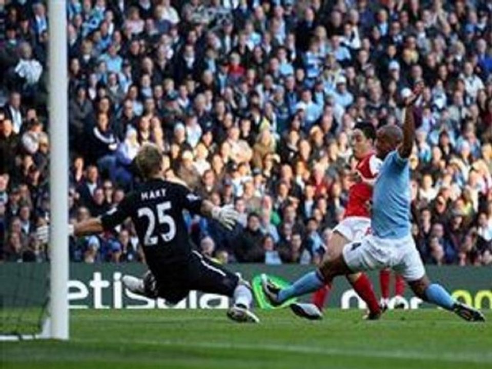 Manchester City 0-3 Arsenal Nasri,Song, Bendtner scored
