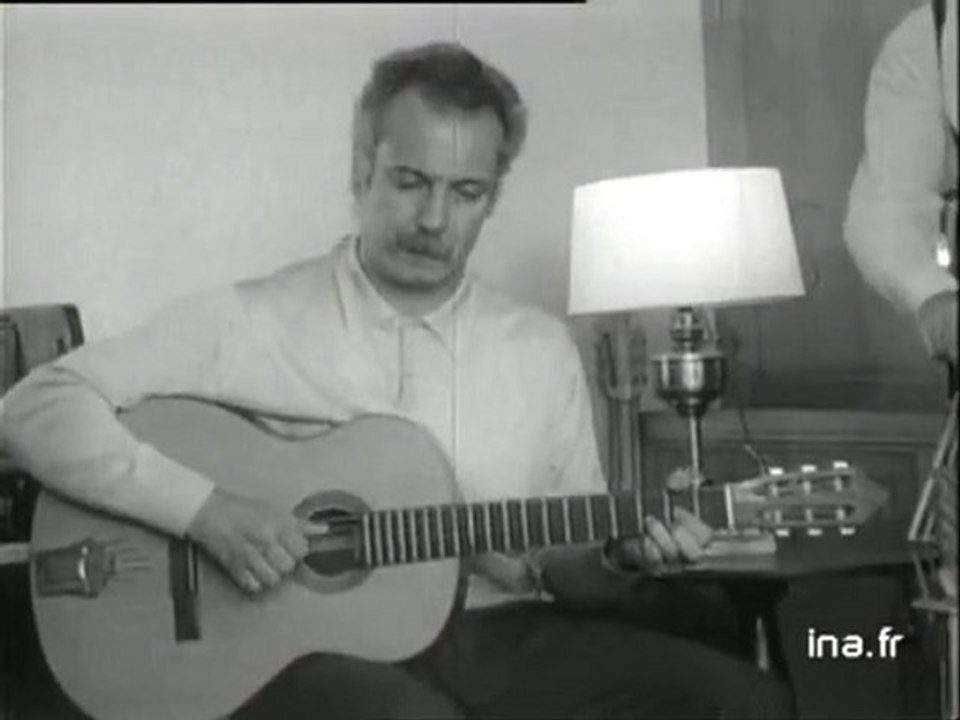 Georges Brassens avant sa première de Bobino
