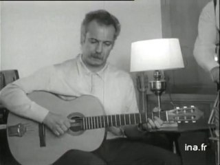 Georges Brassens avant sa première de Bobino