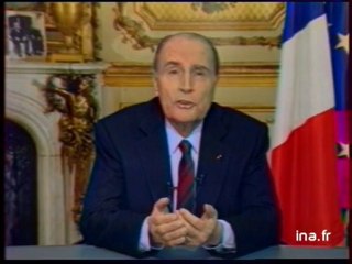 Allocution François Mitterrand 16 janvier 1991 - Archive vidéo INA