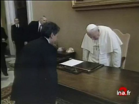 OFF VATICAN / JEAN PAUL II RECOIT 1ER MINISTRE ITALIEN