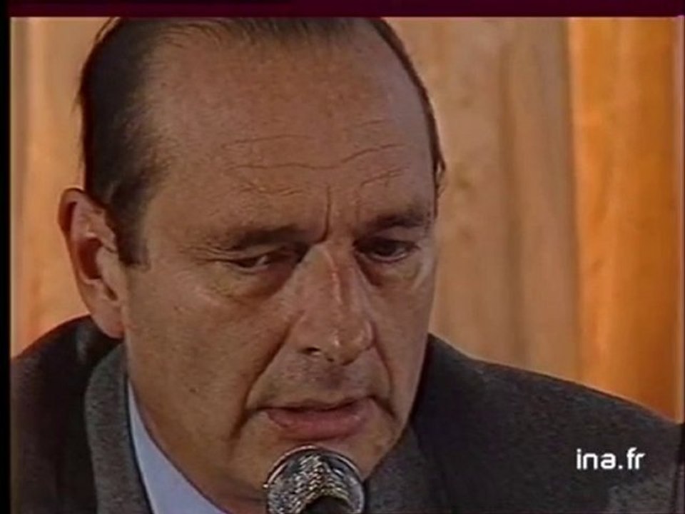 Déclaration Jacques CHIRAC