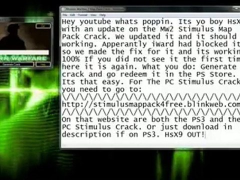 COD MW2 Stimulus Map Pack Crack PS3 and PC!! FREE!!