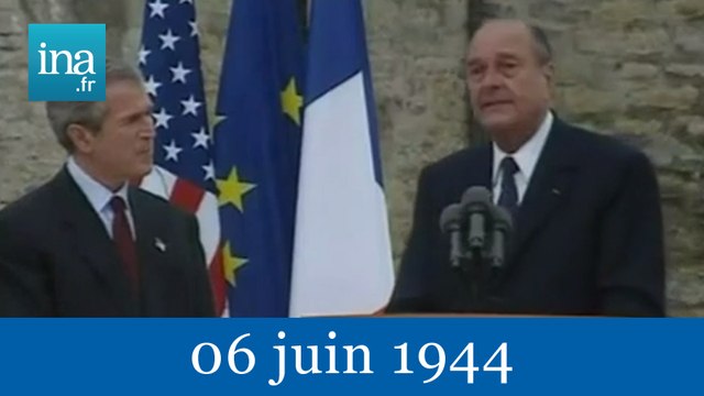 60ème anniversaire du débarquement à Colleville - Archive INA