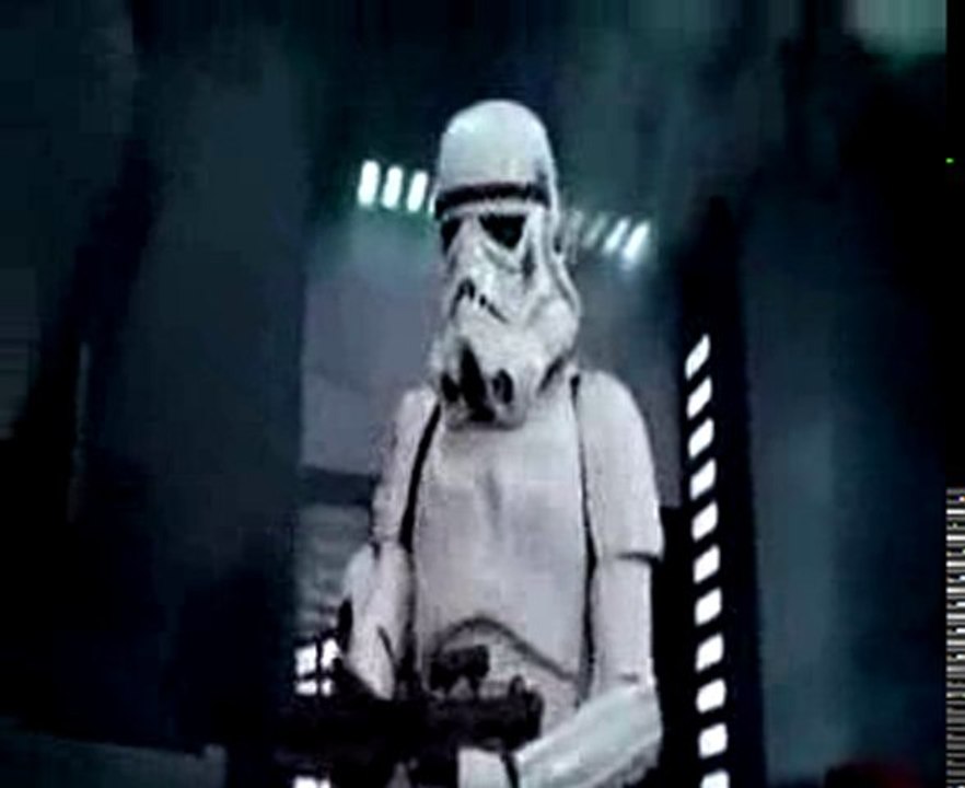 Storm Trooper Hits Head