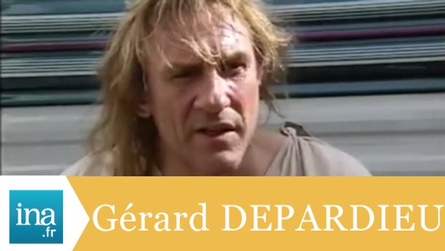 Gérard Depardieu tourne L'homme au masque de fer avec Leonardo Di caprio - Archive INA