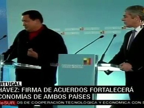 Acuerdos entre Portugal y Venezuela ayudan a fortalecer a ambas naciones: Chávez