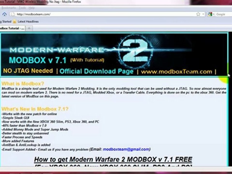 Error Fixed Modbox v 7.1 (100% Working wireless Modding)