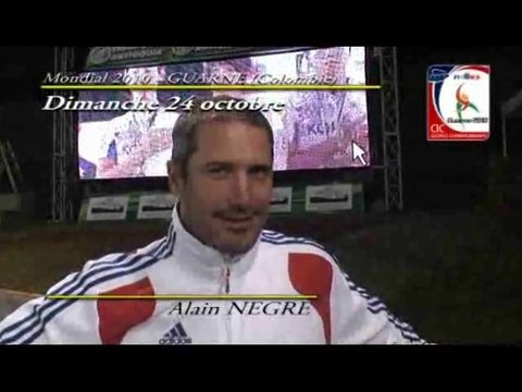 COURSE - CHAMPIONNAT DU MONDE 2010 : ITW A.NEGRE