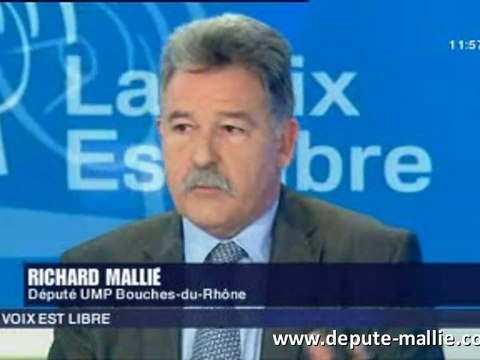 Richard Mallié - émission La voix est libre - 23 oct 2010