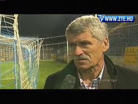2010.10.22 Csank János nyilatkozott a ZTE-Vasas után