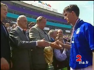 FOOTBALL : FIN DE MATCH BRESIL-ITALIE