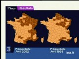 Carte de France du vote FN au premier tour de la présidentielle