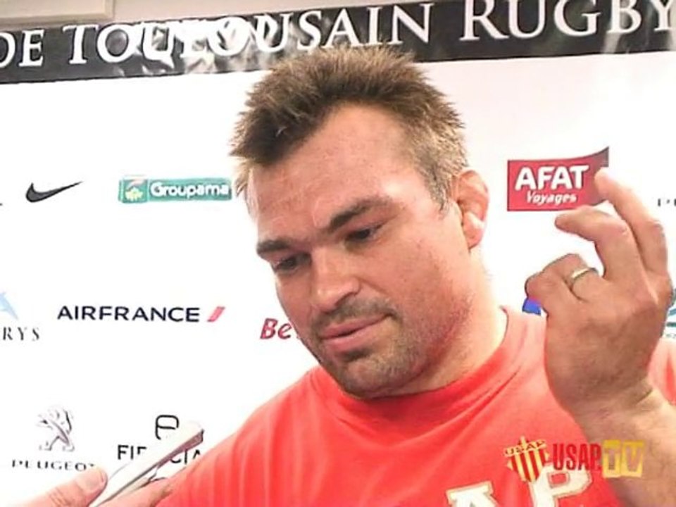 Les réactions d'après match Toulouse USAP Oct 2010