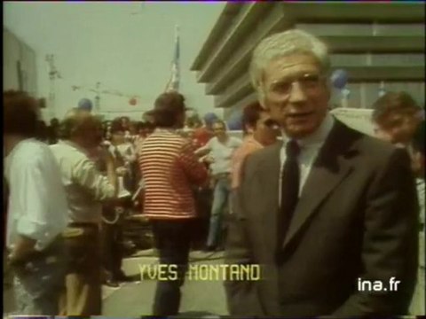 Yves Montand tourne I Comme Icare d'Henri Verneuil à Cergy-Pontoise - Archive INA