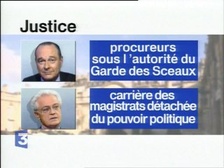 Comparatif programmes Jospin Chirac