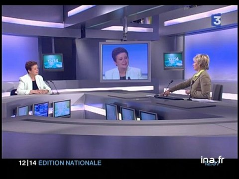 Invitée du 12/14 : Christine Boutin , UMP , camp du non au référendum