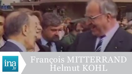 François Mitterrand et Helmut Kohl à Berlin - Archive INA