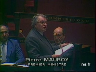 Assemblée nationale :réponse Mauroy