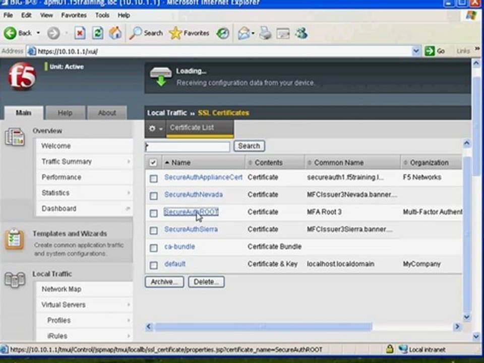 F5 Tutorial: BIG-IP APM  with SecureAuth