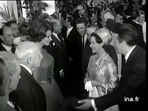 Montée des marches pour la princesse Margaret