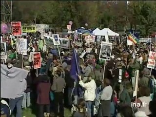 [Etats Unis : manifestation anti guerre en Irak à Washington]