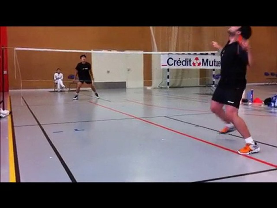 Badminton D2 deuxième set Créteil
