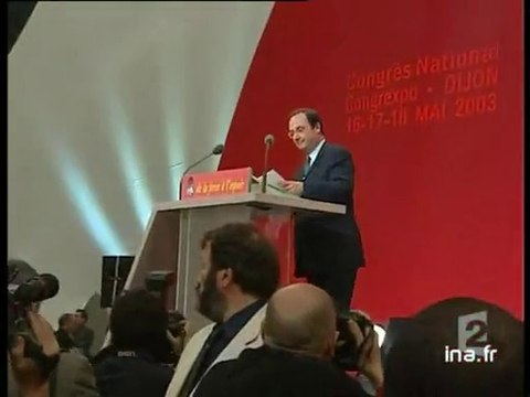 François Hollande au congrès du PS 2003 - Archive INA