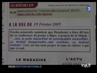 Polémique autour des propos de Dieudonné sur la Shoah - Archive vidéo INA