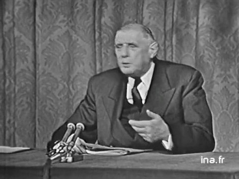 Conférence de presse du GENERAL DE GAULLE 05 septembre 1961 - Archive vidéo INA