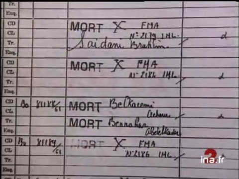 Ouverture des archives du 17 octobre 1961 - Archive vidéo INA