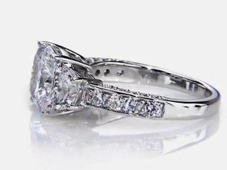 3.5 Carat Designer-Inspired Cushion-Cut Cubic Zirconia Ring