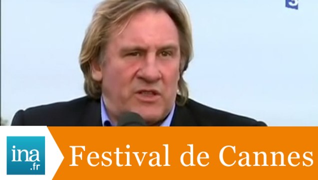 Gérard Dépardieu au Festival de Cannes 2007 - Archive INA