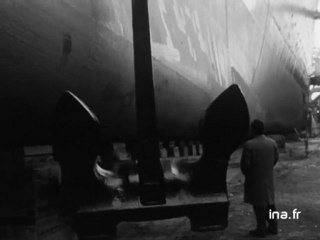 Le "France" en cale sèche