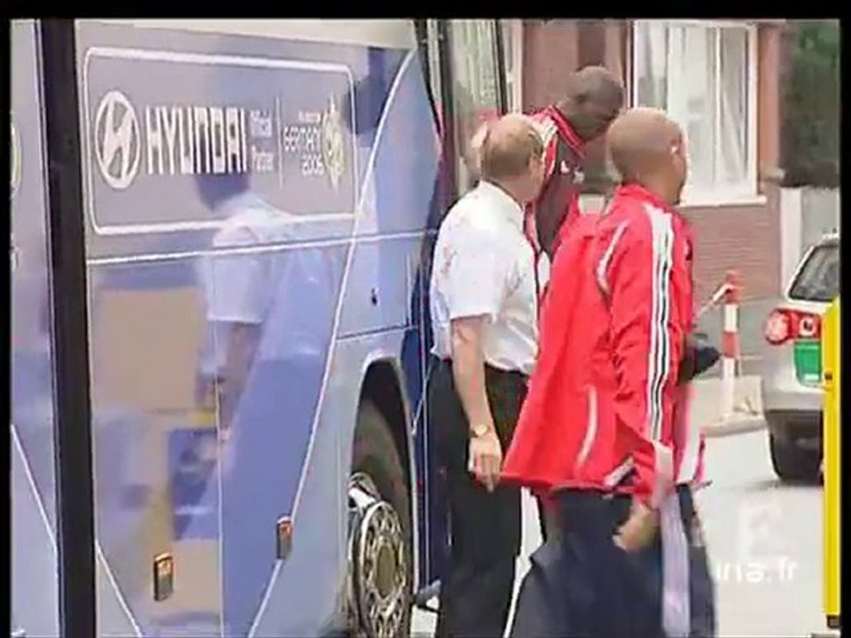 [Les Bleus avant le match contre le Togo]
