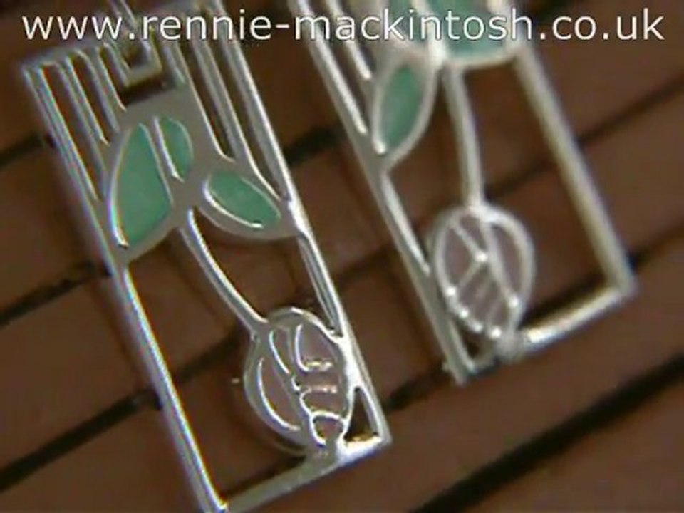 Charles Rennie Mackintosh silver earrings DWO467