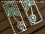Sterling silver Charles Rennie Mackintosh earrings DWO467