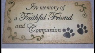 Pet Memory Stone In Memorial Faithful Friend