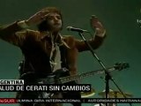 Trasladan a Cerati a otro hospital, sigue en coma