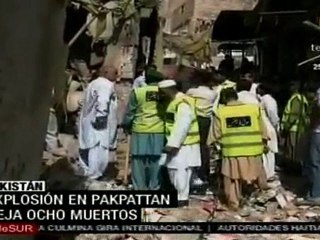 Ocho muertos y 20 heridos por explosión en santuario en Pak