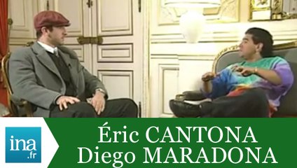 Diego Maradona face à Eric Cantona - Archive INA