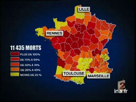 Eté 2003 les décès de la canicule - Archive vidéo INA