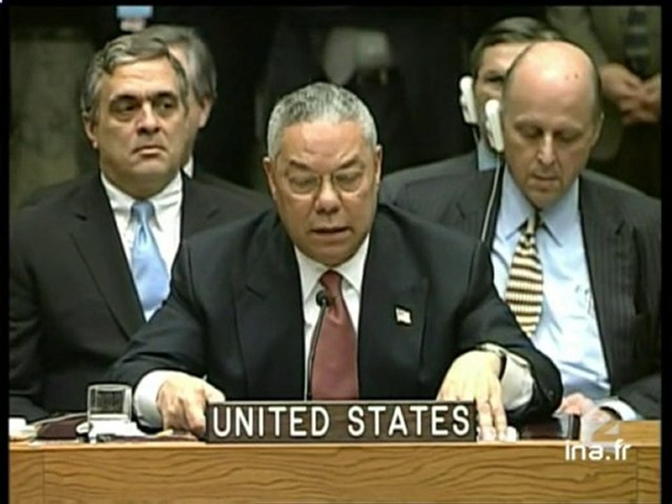 Discours de Colin Powell devant l'ONU - Archive vidéo INA