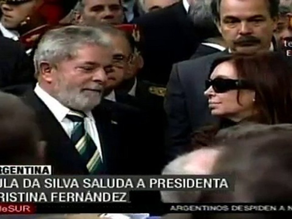Lula ofrece sus condolencias a Cristina Fernández