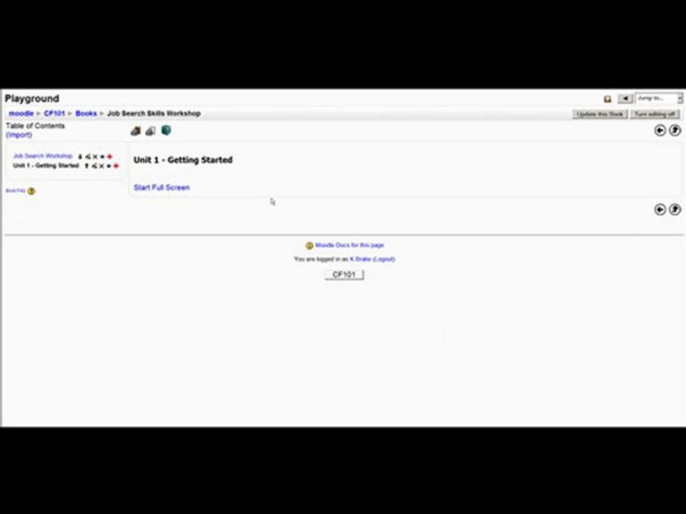 Improved Moodle Navigation