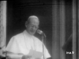 Déclaration du pape à propos des attentats à Milan et Rome