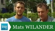 Mats Wilander entraîneur de Paul-Henri Mathieu - Archive INA