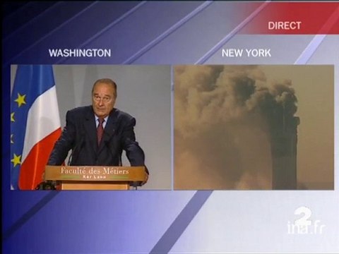 [Attentats Etats-Unis : déclaration de Jacques Chirac]