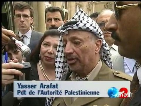 Visite de Yasser Arafat en France