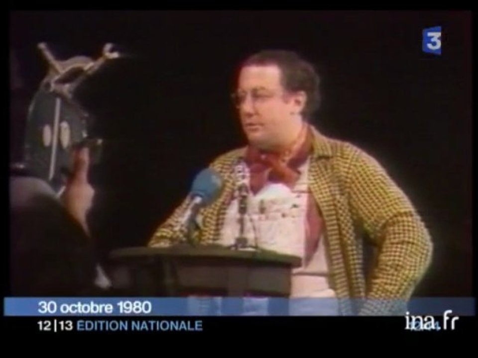 Coluche se présente à l'élection présidentielle - Archive vidéo INA